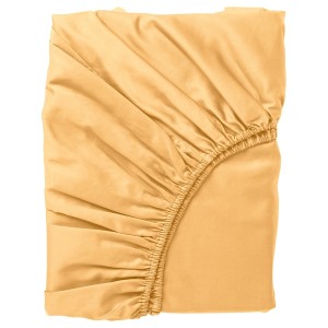IKEA NATTJASMIN fitted sheet, Twin Yellow, Ikea Ireland | 2934NOLHE
