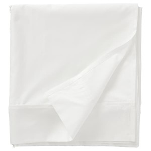 IKEA NATTJASMIN flat sheet, Twin White, Ikea Ireland | 9620BYLHV