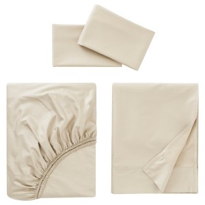 IKEA NATTJASMIN sheet set, Queen Light Beige, Ikea Ireland | 3852WGMIP