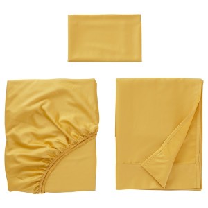 IKEA NATTJASMIN sheet set, Twin Yellow, Ikea Ireland | 1582AIWSL