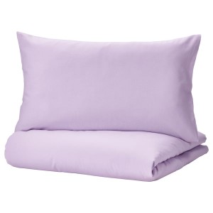 IKEA NATTSVÄRMARE duvet cover and pillowcase(s), Twin Lilac, Ikea Ireland | 4731EDTRC