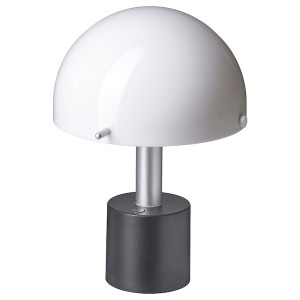 IKEA NÖDMAST LED portable lamp, battery operated, white/black, 10 ¼ in, Ikea Ireland | 2916GIYJR