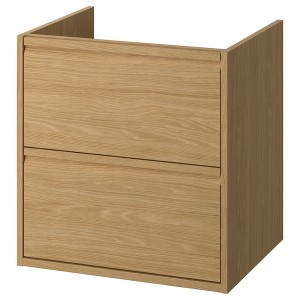 IKEA ÄNGSJÖN Bathroom vanity with drawers, 24x21x25 1/8 in Oak Effect, Ikea Ireland | 9572ALUYC
