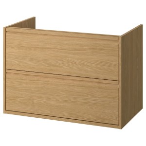 IKEA ÄNGSJÖN Bathroom vanity with drawers, 36x21x25 1/8 in Oak Effect, Ikea Ireland | 1896QKRTG