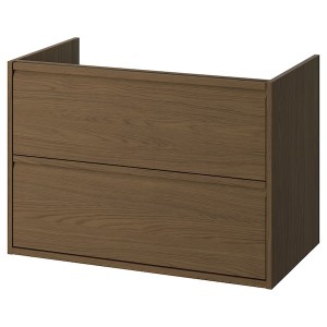 IKEA ÄNGSJÖN Bathroom vanity with drawers, 36x21x25 1/8 in Brown Oak Effect, Ikea Ireland | 0581LHPWY