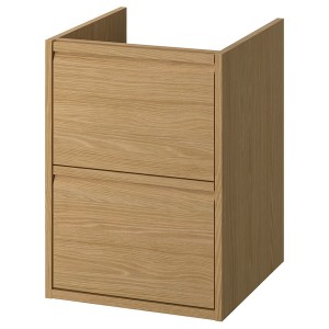 IKEA ÄNGSJÖN Bathroom vanity with drawers, 18x21x25 1/8 in Oak Effect, Ikea Ireland | 5903SWXYA