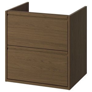 IKEA ÄNGSJÖN Bathroom vanity with drawers, 24x21x25 1/8 in Brown Oak Effect, Ikea Ireland | 9487XRFEN