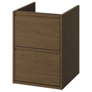 IKEA ÄNGSJÖN Bathroom vanity with drawers, 18x21x25 1/8 in Brown Oak Effect, Ikea Ireland | 3718GLUNH