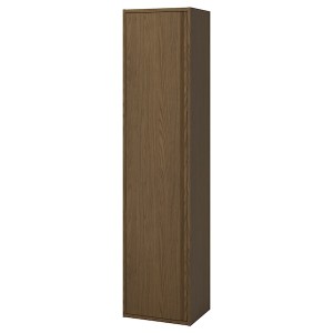 IKEA ÄNGSJÖN high cabinet with doors, 18x15x77 in Brown Oak Effect, Ikea Ireland | 7201QGUIT
