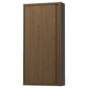 IKEA ÄNGSJÖN wall cabinet with door, 18x6x37 in Brown Oak Effect, Ikea Ireland | 0426LOSGD