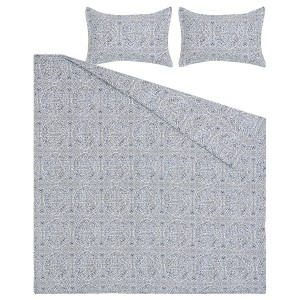 IKEA ÄNGSKLOCKA comforter set, King Blue / White, Ikea Ireland | 9836WRBGH