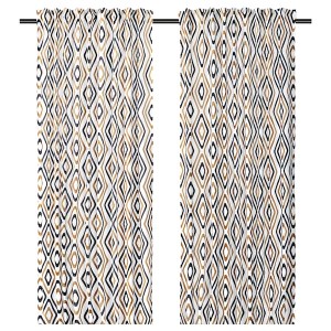 IKEA ÄNGSKOVALL curtains, 1 pair, multicolor, 57x98 in, Ikea Ireland | 9348KJFPA