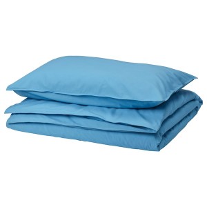 IKEA ÄNGSLILJA duvet cover and pillowcase(s), Twin Blue, Ikea Ireland | 1026AWOEB