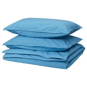 IKEA ÄNGSLILJA duvet cover and pillowcase(s), King Blue, Ikea Ireland | 5340QMYSG