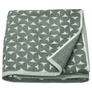 IKEA ÄNGSNEJLIKA bath sheet, 39x59 in Gray / Green, Ikea Ireland | 3897BGXLE