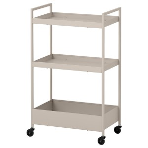 IKEA NISSAFORS utility cart, 19 7/8x11 3/4x32 5/8 in Beige, Ikea Ireland | 3041FLPQO
