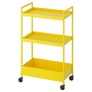 IKEA NISSAFORS utility cart, 19 7/8x11 3/4x32 5/8 in Yellow, Ikea Ireland | 0389PMZHE