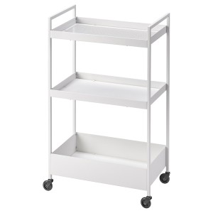 IKEA NISSAFORS utility cart, 19 7/8x11 3/4x32 5/8 in White, Ikea Ireland | 3659ACOTF