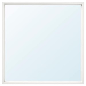 IKEA NISSEDAL mirror, 25 5/8x25 5/8 in White, Ikea Ireland | 7284QHYTZ