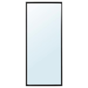 IKEA NISSEDAL mirror, 25 5/8x59 in Black, Ikea Ireland | 9078XQBPG