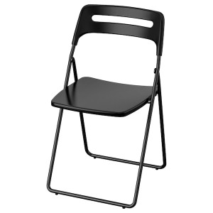 IKEA NISSE Folding chair, black, Ikea Ireland | 8179VXAMY