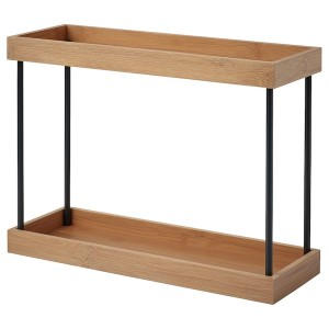 IKEA NÅLBLECKA kitchen countertop organizer, metal/bamboo, 15x5 1/8x11 in, Ikea Ireland | 2916ZXBON