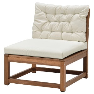 IKEA NÄMMARÖ chair, outdoor Light Brown Stained / Kuddarna Beige, Ikea Ireland | 1409DOAQH