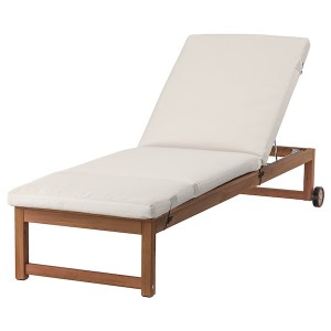 IKEA NÄMMARÖ chaise Outdoor Light Brown Stained / Frösön / Duvholmen Beige, Ikea Ireland | 8135XEJVT