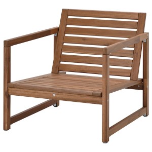 IKEA NÄMMARÖ lounge chair, outdoor, light brown stained, Ikea Ireland | 8149LJMRP