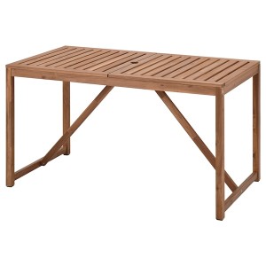 IKEA NÄMMARÖ table, outdoor, light brown stained, 55 1/8x29 1/2 in, Ikea Ireland | 5147QEPGH