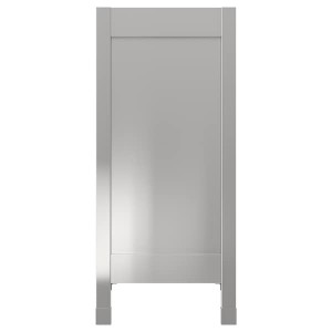 IKEA NOGSTA cover panel with legs, stainless steel, 15x35 in, Ikea Ireland | 5748AVSCL
