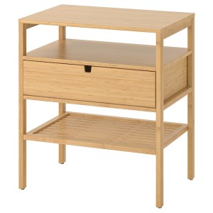 IKEA NORDKISA Nightstand, Width: 23 5/8 in Bamboo, Ikea Ireland | 7486OEYGL