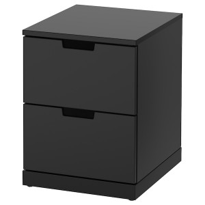 IKEA NORDLI 2-drawer chest, 15 3/4x21 1/4 in Anthracite, Ikea Ireland | 4502MUBFL