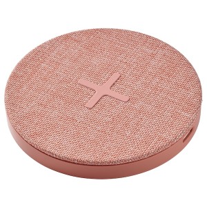 IKEA NORDMÄRKE wireless charger Textile / Pink, Ikea Ireland | 0584KTVZB