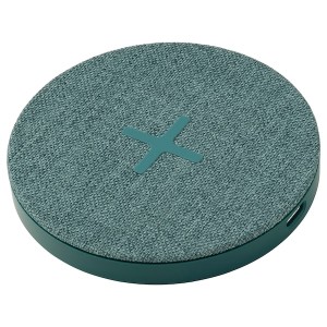 IKEA NORDMÄRKE wireless charger Textile / Green, Ikea Ireland | 6297VMUXW