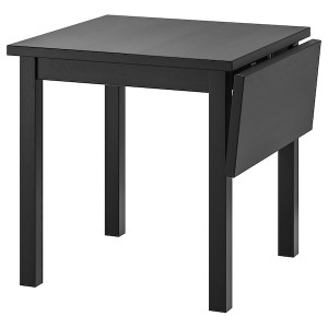 IKEA NORDVIKEN drop-leaf table, black, 29 1/8/41x29 1/8 in, Ikea Ireland | 5703LUVZG