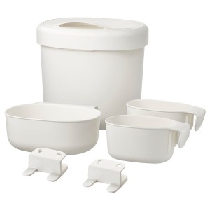IKEA ÖNSKLIG Racks for changing table, set of 4, white, Ikea Ireland | 3684KRDYO
