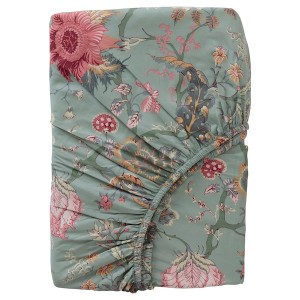 IKEA NÄSSELKLOCKA fitted sheet, Full/Double Light Green Gray / Multicolor, Ikea Ireland | 2069GIXZJ