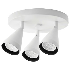 IKEA NÄVLINGE Ceiling spotlight with 3 lights, white, Ikea Ireland | 3054JAOPC
