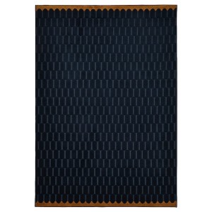 IKEA NÖVLING rug, dark blue/yellow-brown, 4'2 inx6'5 in Dark Blue / Yellow Brown, Ikea Ireland | 4120OAHPD