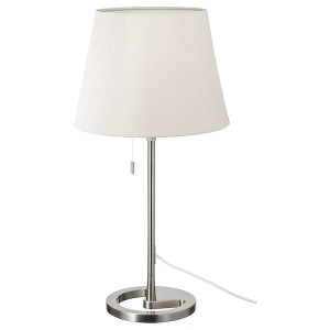 IKEA NYFORS table lamp, nickel plated white, Ikea Ireland | 6074IKPVT