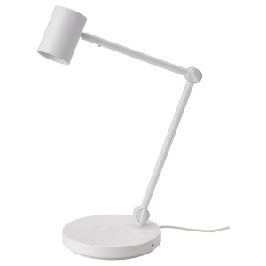 IKEA NYMÅNE work lamp with wireless charging White, Ikea Ireland | 8637NSRIQ
