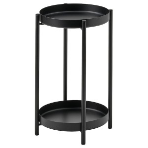 IKEA OLIVBLAD plant stand, indoor/outdoor black, 13 ¾ in, Ikea Ireland | 3296NHMIB