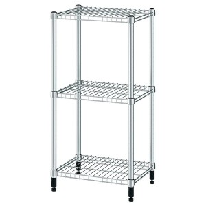 IKEA OMAR Shelf unit, galvanized, Width: 18 1/8 in, Ikea Ireland | 5604TCAOH