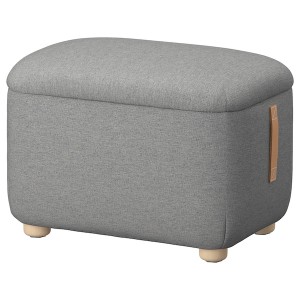 IKEA OSKARSHAMN ottoman with storage Tibbleby Beige / Gray, Ikea Ireland | 9765RWUJK