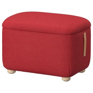 IKEA OSKARSHAMN ottoman with storage Tonerud Red, Ikea Ireland | 1269SCOZQ