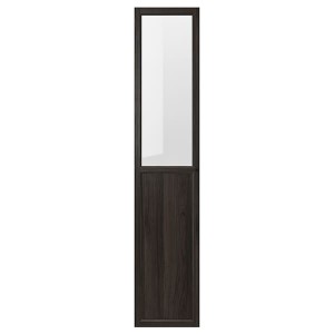IKEA OXBERG Panel/glass door, 15 3/4x75 5/8 in Dark Brown Oak Effect, Ikea Ireland | 7963IYKTD