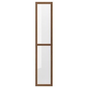 IKEA OXBERG glass door, 15 3/4x75 5/8 in Brown Walnut Effect, Ikea Ireland | 5620PAVLY