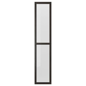 IKEA OXBERG glass door, 15 3/4x75 5/8 in Dark Brown Oak Effect, Ikea Ireland | 3951WLEJH
