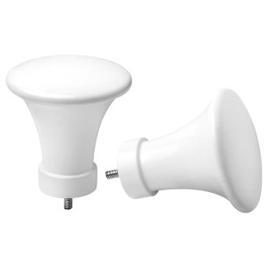 IKEA PADDFOT finials, 1 pair Metal / White, Ikea Ireland | 9036GREYF